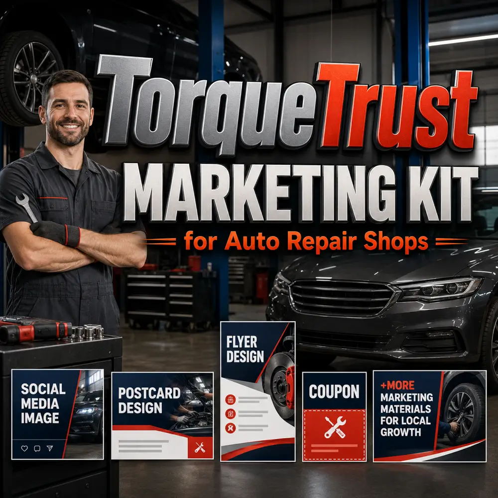 TorqueTrust Marketing Kit for Auto Repair Shops
