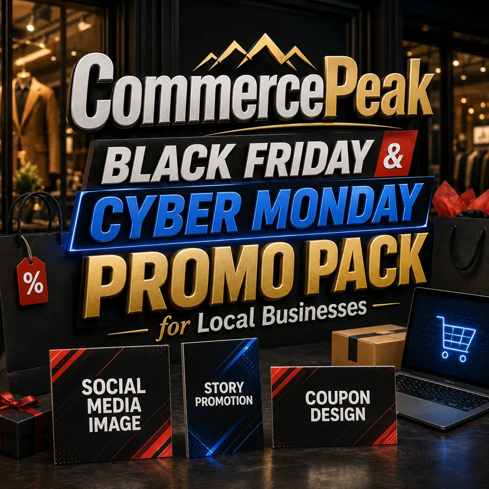 CommercePeak Black Friday & Cyber Monday Promo Pack for Local Businesses