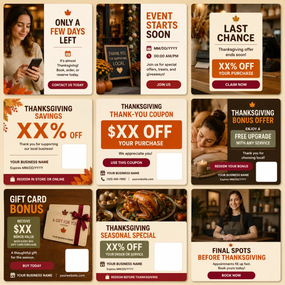 HarvestLocal Thanksgiving Promo Pack for Local Businesses - Image 2