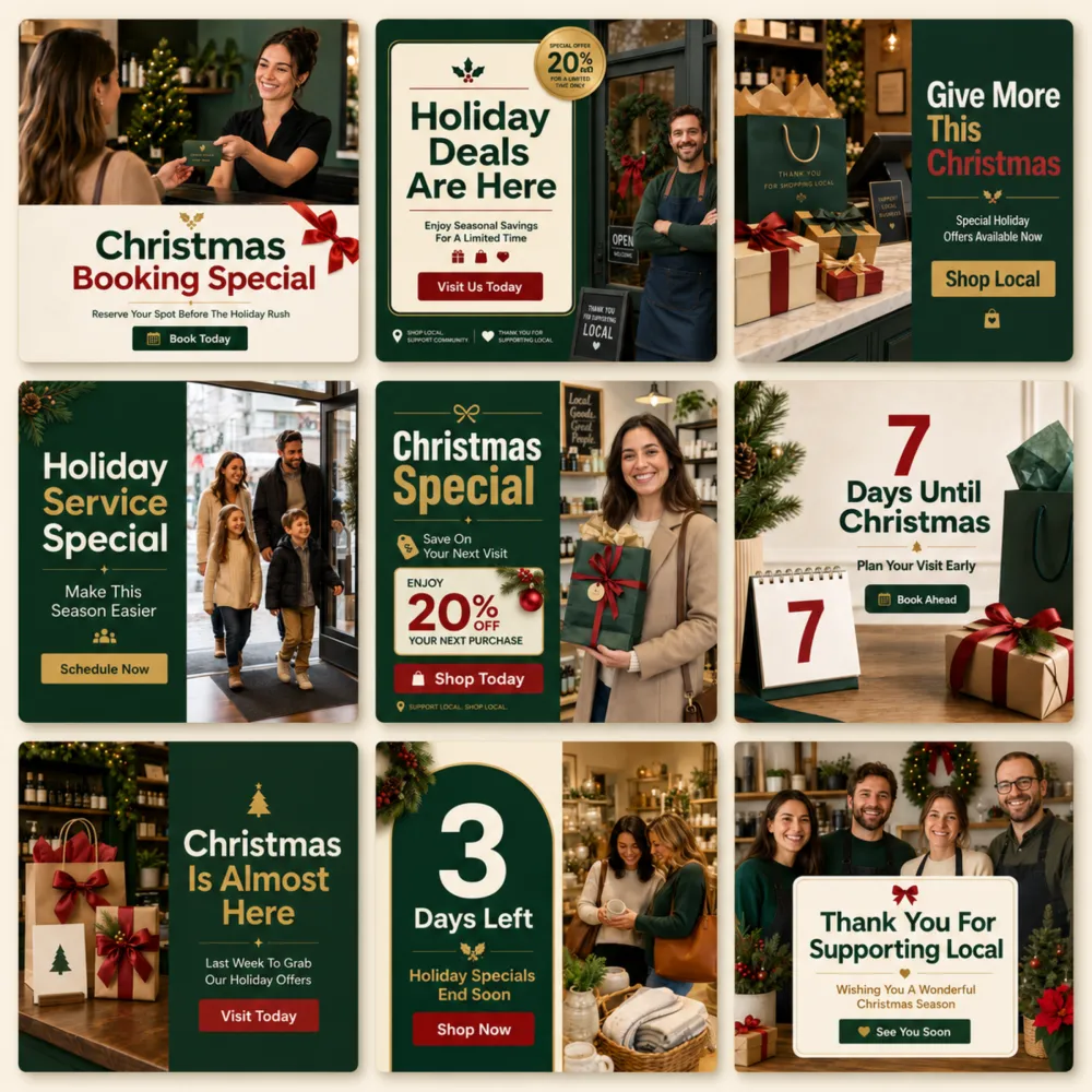 HolidayGlow Christmas Promo Pack for Local Businesses - Image 2