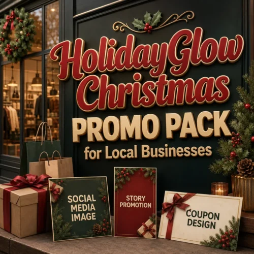 HolidayGlow Christmas Promo Pack for Local Businesses Product Cover